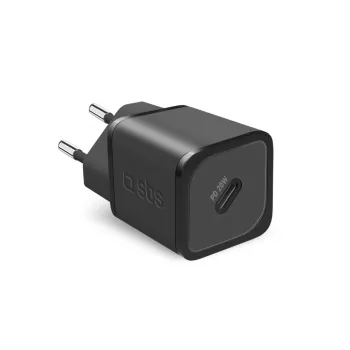   SBS 20W GaN hálózati töltő - Ultra-fast charge with Power Delivery, fekete