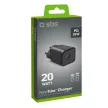 SBS 20W GaN hálózati töltő - Ultra-fast charge with Power Delivery, fekete