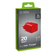 SBS 20W GaN hálózati töltő - Ultra-fast charge with Power Delivery , piros