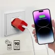 SBS 20W GaN hálózati töltő - Ultra-fast charge with Power Delivery , piros