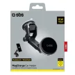 SBS TESUPMAGEXTWIR15W autós tartó vezeték nélküli töltővel, MagSafe, szélvédőre, műszerfalra, fekete