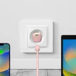 Puro 20W GaN USB-C hálózati töltő, rózsaszín
