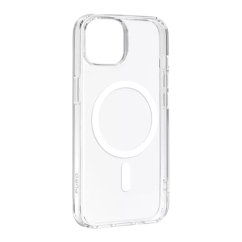 Puro Lite Mag Case, MagSafe iPhone 15 tok, átlátszó