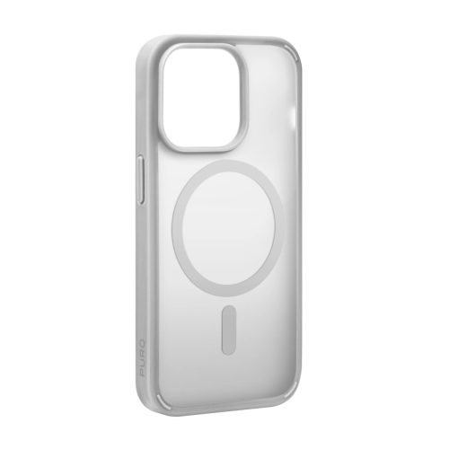 Puro Gradient MagSafe Silicone iPhone 15 Pro tok, ezüst