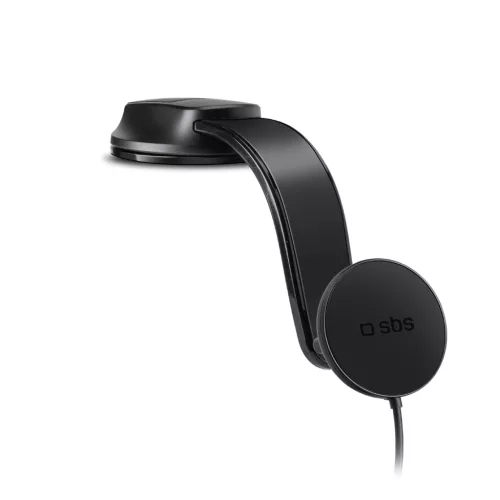 SBS Vezeték nélküli töltéssel kompatibilis autós telefontartó TESUPPMAG15W2115W MagSafe, fekete