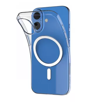   Puro 03 Mag MagSafe Silicone Case iPhone 16 Plus tok, átlátszó