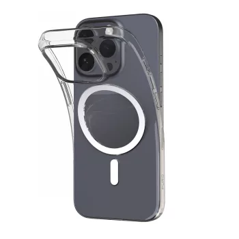   Puro 03 Mag MagSafe Silicone Case iPhone 16 Pro tok, átlátszó