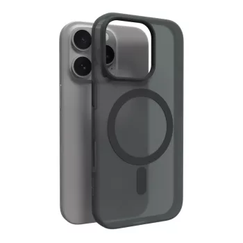   Puro Daylight MagSafe Silicone Case iPhone 16 Pro Max - tok, fekete