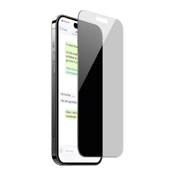   Puro Privacy betekintésvédett edzett üveg iPhone 16 Plus / iPhone 15 Plus