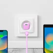 Puro 20W GaN USB-C hálózati töltő, rózsaszín