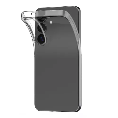 Puro 03 Silicone Case Nude Samsung Galaxy S25 Plus tok, átlátszó
