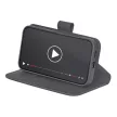 Puro Booklet Case with Flip and Wallet Samsung Galaxy S25 tok, fekete