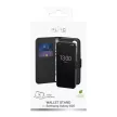 Puro Booklet Case with Flip and Wallet Samsung Galaxy S25 tok, fekete