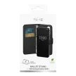 Puro Booklet Case with Flip and Wallet Samsung Galaxy S25 Plus tok, fekete