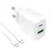 Puro PROLITE 20W USB-A / USB-C hálózati töltő + USB-C - USB-C kábel 1.2m, fehér