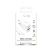 Puro PROLITE 20W USB-A / USB-C hálózati töltő + USB-C - USB-C kábel 1.2m, fehér