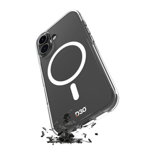 Puro Impact Clear D3O TPU+PC MagSafe Compatible Case iPhone 17 tok, átlátszó