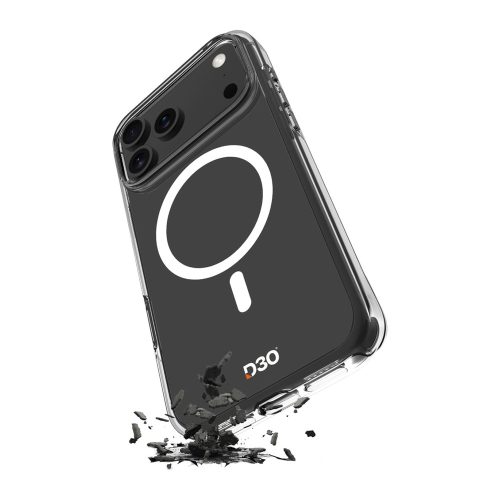 Puro Impact Clear D3O TPU+PC Case MagSafe iPhone 17 Pro Max tok, átlátszó