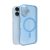 Puro Daylight Magsafe Compatible Silicone Case iPhone 17 Translucent tok, kék