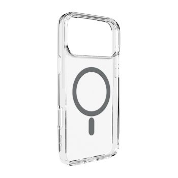   Puro Lite Mag TPU+PC Case MagSafe iPhone 17 Pro Max tok, átlátszó szürke gyűrűvel