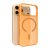 Puro Daylight Magsafe Compatible Silicone Case iPhone 17 Pro - Translucent tok, narancs
