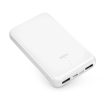 Powerbank Puro, fehér 10000mAh 12W 2xUSB-A + USB-C, fehér