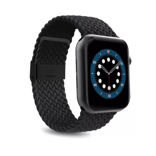 Puro Loop Nylon óraszíj Apple Watch 42/ 44/ 45/ 49 mm, fekete