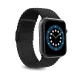 Puro Loop Nylon óraszíj Apple Watch 42/ 44/ 45/ 49 mm, fekete