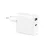 Puro 25W Power Delivery USB-A USB-C hálózati töltő, fehér