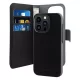 Puro Wallet Detachable MagSafe 2in1 PU Leather Case with Flap and Wallet iPhone 14 Pro tok, fekete