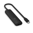 SATECHI adapter HUB 4in1 Type C ST-P4SK, USB-HUB, fekete