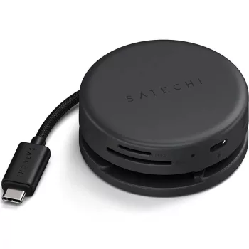Satechi HUB 7in1 USB C Multiport ST-POTG7C, USB-HUB, fekete
