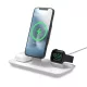 Mophie 3in1 Wireless Stand Charger Apple Watch, iPhone, Airpods Pro, Airpods vezeték nélküli asztali töltő Apple Watch,iPhone, Airpods Pro, fehér