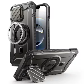 Supcase UB XT Mag MagSafe iPhone 16e Case tok, fekete