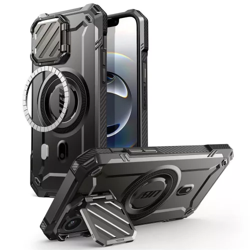 Supcase UB XT Mag MagSafe iPhone 16e Case tok, fekete