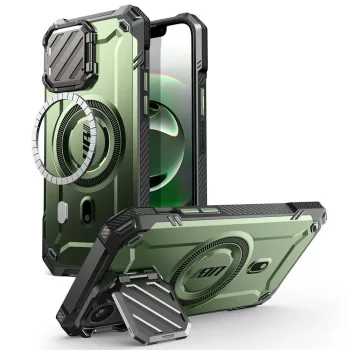 Supcase UB XT Mag MagSafe iPhone 16e Case tok, zöld