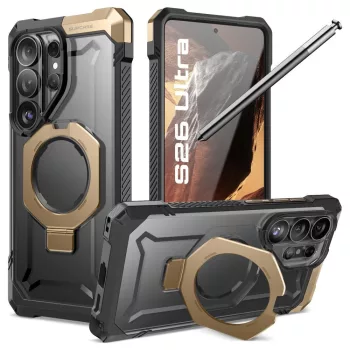   Supcase UB Grip Mag MagSafe Case Samsung Galaxy S26 Ultra tok, fekete-barna