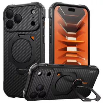   Supcase Aero Mag MagSafe Aramid iPhone 17 Pro Max / 18 Pro Max tok, fekete