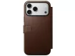 Nomad leather MagSafe (Modern Leather Folio Ecco Leather) iPhone 18 Pro Max / 17 Pro Max tok, barna