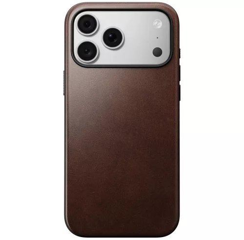 Nomad leather MagSafe (Modern Leather Horween Leather) iPhone 18 Pro Max / 17 Pro Max tok, barna