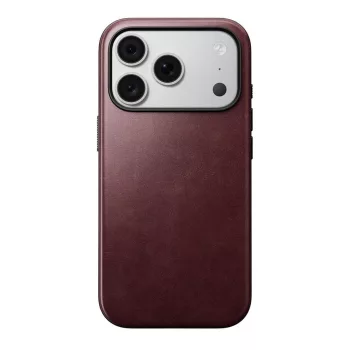   Nomad leather MagSafe (Modern Leather Horween Leather) iPhone 18 Pro / 17 Pro tok, bordó