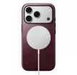 Nomad leather MagSafe (Modern Leather Horween Leather) iPhone 18 Pro / 17 Pro tok, bordó