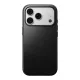Nomad leather MagSafe (Modern Leather Horween Leather) iPhone 18 Pro / 17 Pro tok, fekete
