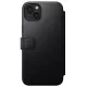 Nomad Modern Leather Folio iPhone 15 Plus 6,7" tok, fekete