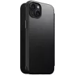Nomad Modern Leather Folio iPhone 15 Plus 6,7" tok, fekete