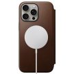 Nomad Modern Leather Folio case for iPhone 15 Pro Max 6,7" tok, barna