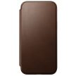 Nomad Modern Leather Folio case for iPhone 15 Pro Max 6,7" tok, barna