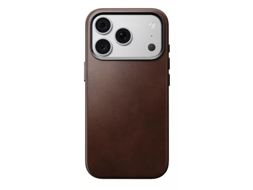Nomad leather MagSafe (Traditional Leather Horween Leather) iPhone 18 Pro / 17 Pro tok, barna