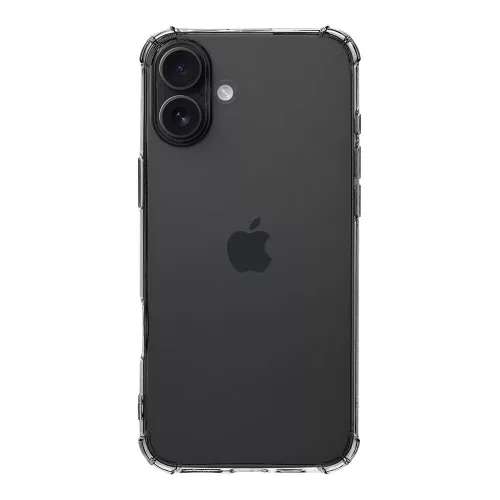 Tactical TPU iPhone 16 Plus szilikon ütésálló hátlap, tok, átlátszó