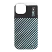 OBAL:ME Flossy Stripes iPhone 15 hátlap, tok, fekete-világoskék